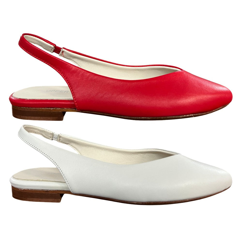 UPPER CLASS ballerina donna aperta dietro pelle 4100 MADE IN ITALY