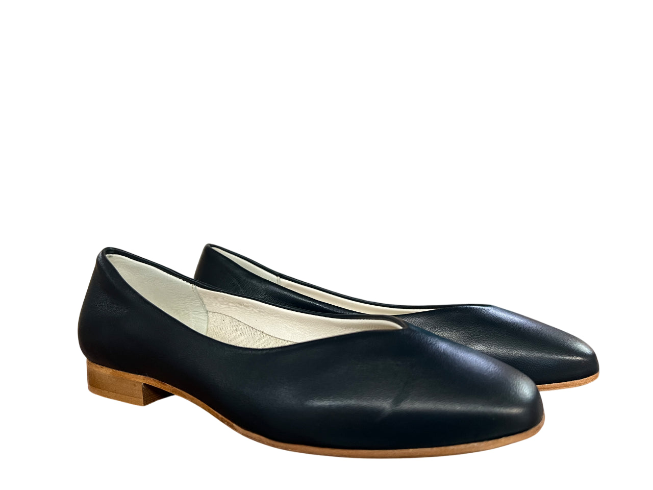 UPPER CLASS ballerina pelle blu 4117 MADE IN ITALY