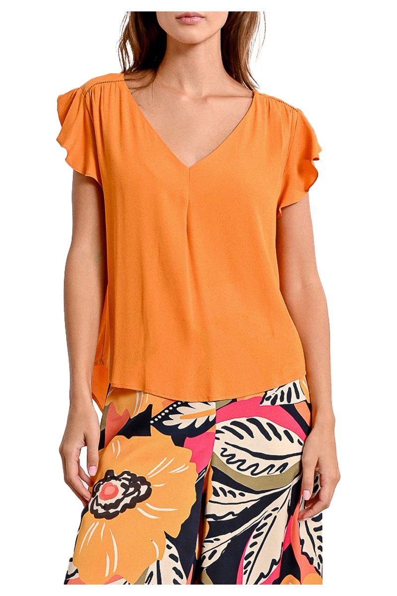 MOLLY BRACKEN blusa donna LA1472DE scollo a v