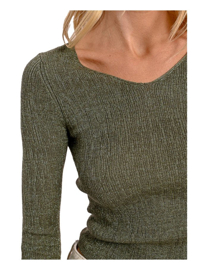 MOLLY BRACKEN maglia donna con lurex LA1721DP