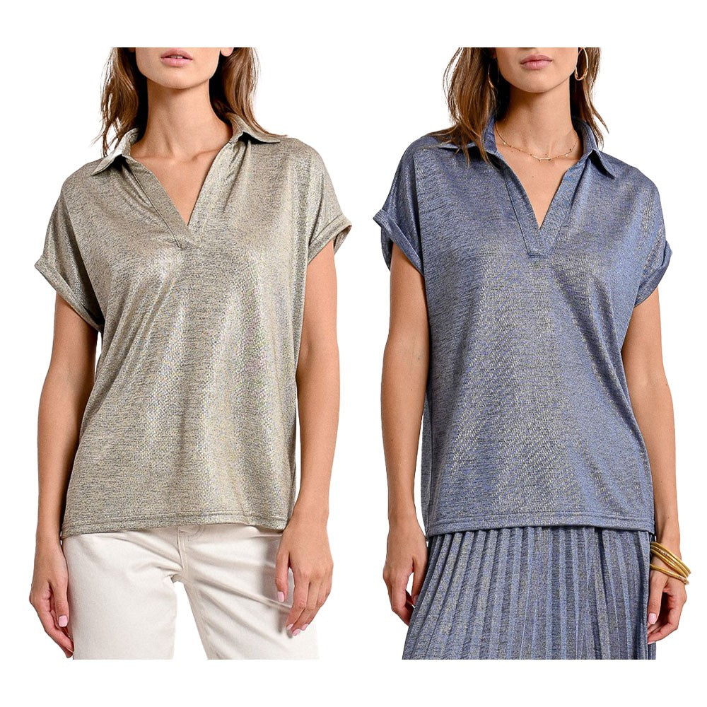 MOLLY BRACKEN polo donna con lurex P1881DE