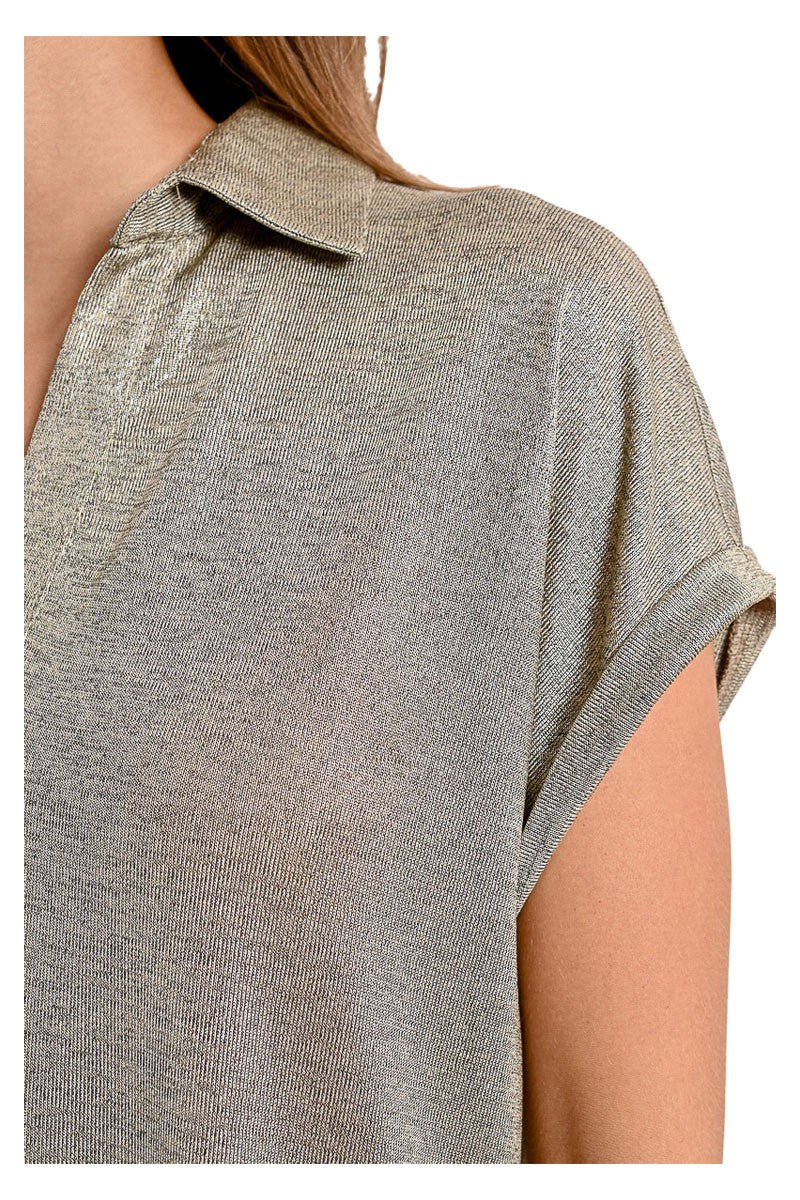 MOLLY BRACKEN polo donna con lurex P1881DE