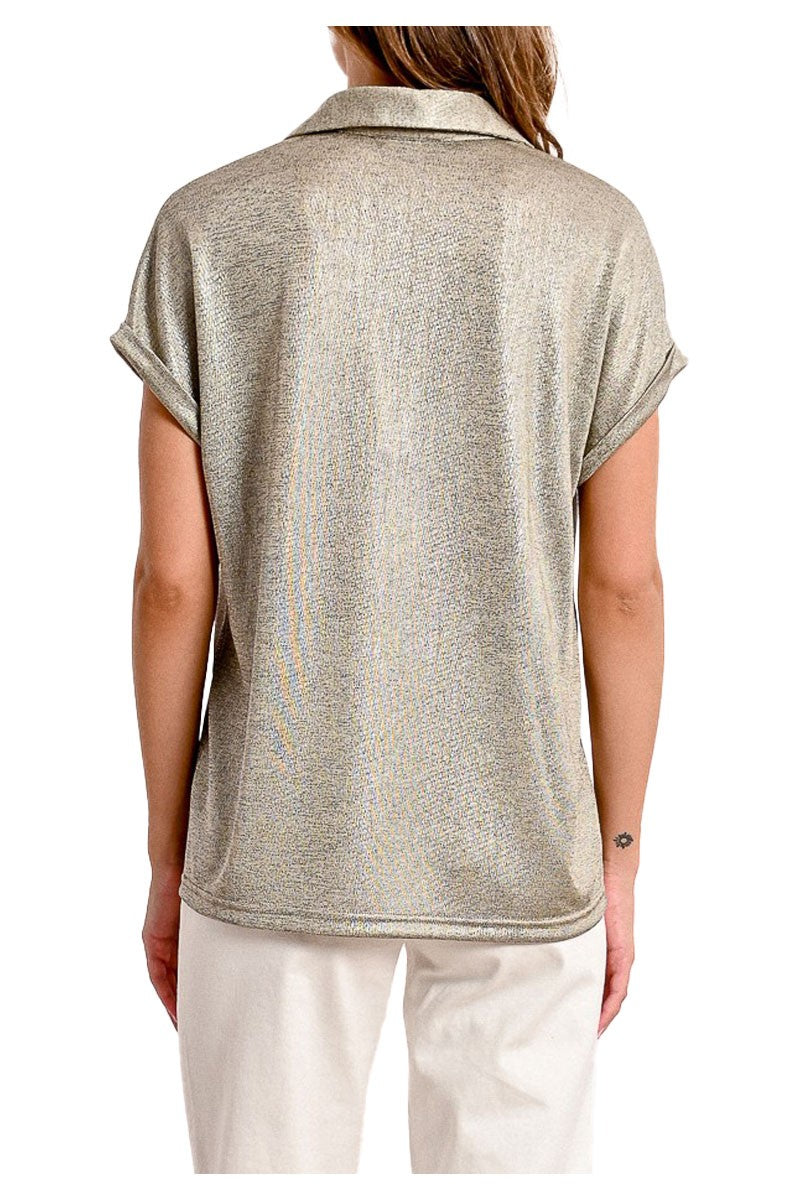 MOLLY BRACKEN polo donna con lurex P1881DE