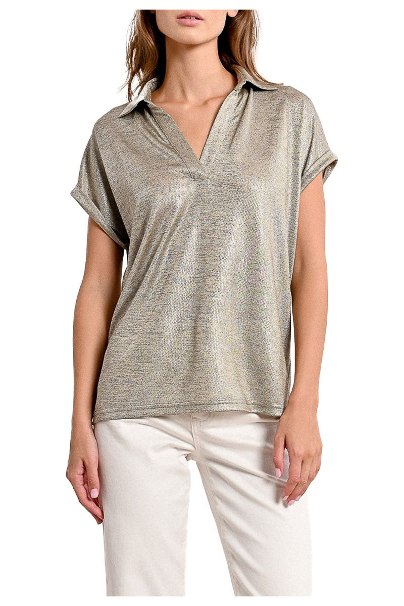 MOLLY BRACKEN polo donna con lurex P1881DE