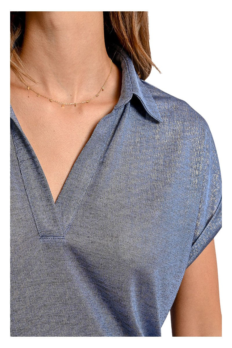 MOLLY BRACKEN polo donna con lurex P1881DE