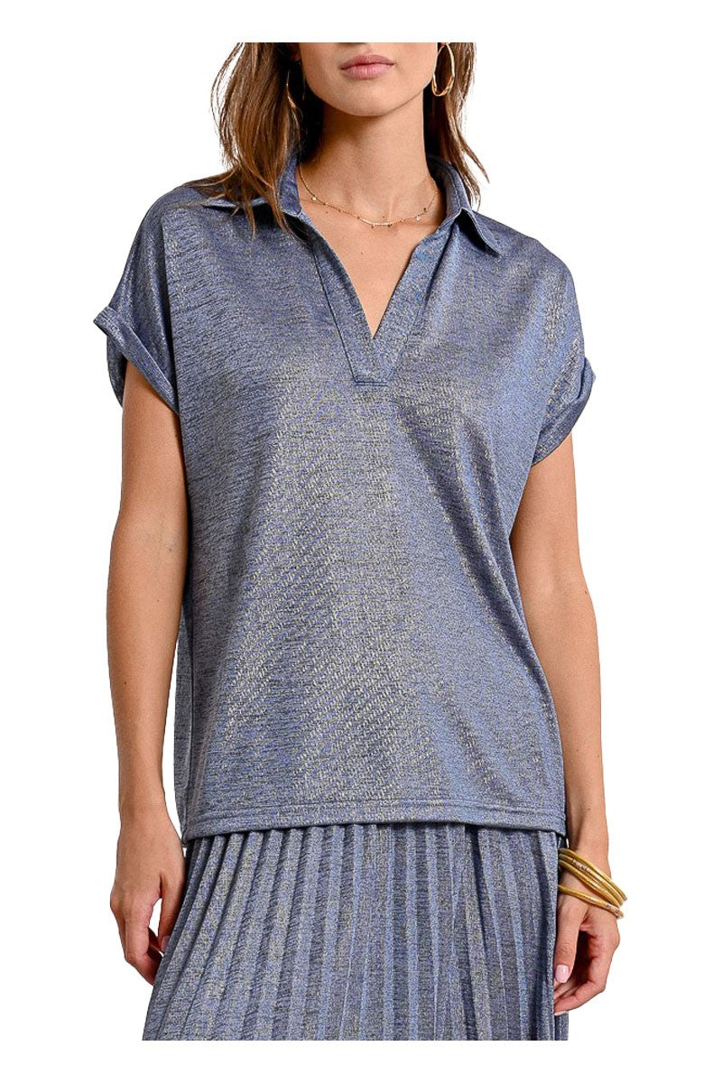 MOLLY BRACKEN polo donna con lurex P1881DE