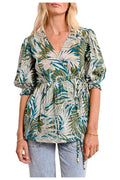MOLLY BRACKEN blusa donna con polso elastico Z601DE 100% cotone