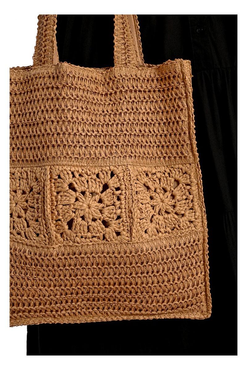 MOLLY BRACKEN borsa donna crochet biscotto BA150DE 100% poliestere