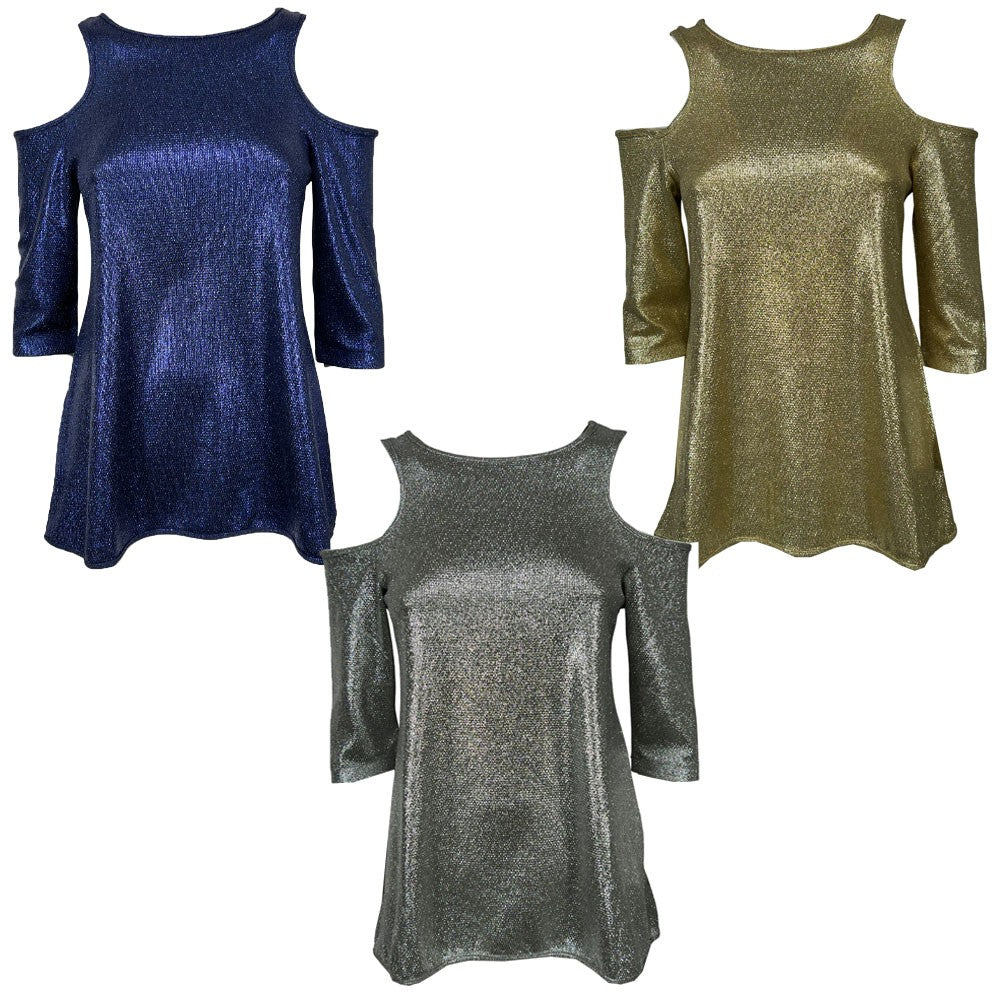 ORIMUSI maglia donna svasata con apertura sulle spalle DICENTRA MADE IN ITALY