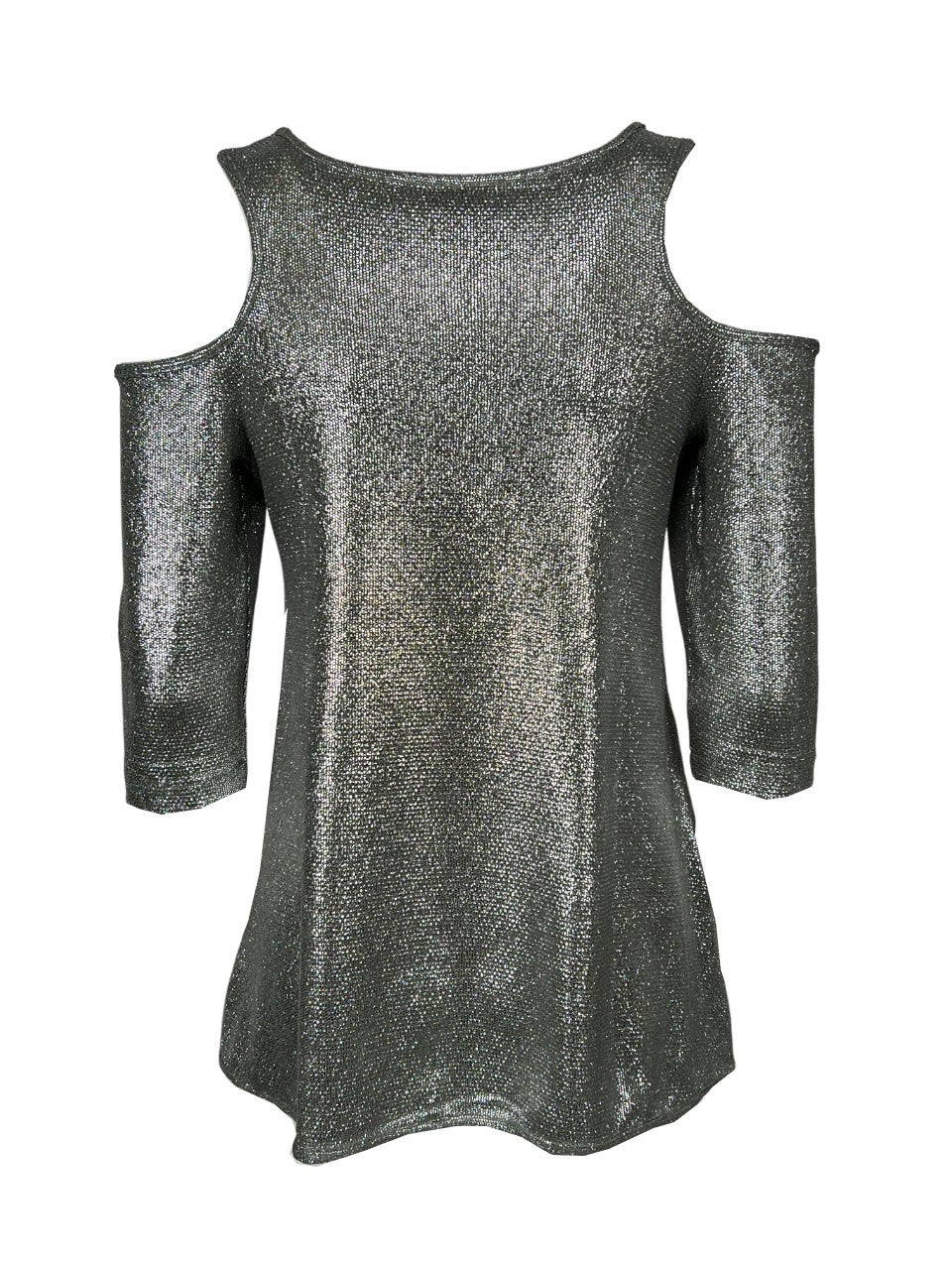 ORIMUSI maglia donna svasata con apertura sulle spalle DICENTRA MADE IN ITALY