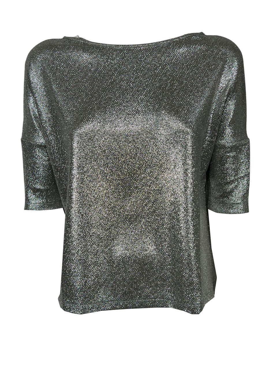 ORIMUSI maglia donna laminata a scatola DATURA MADE IN ITALY