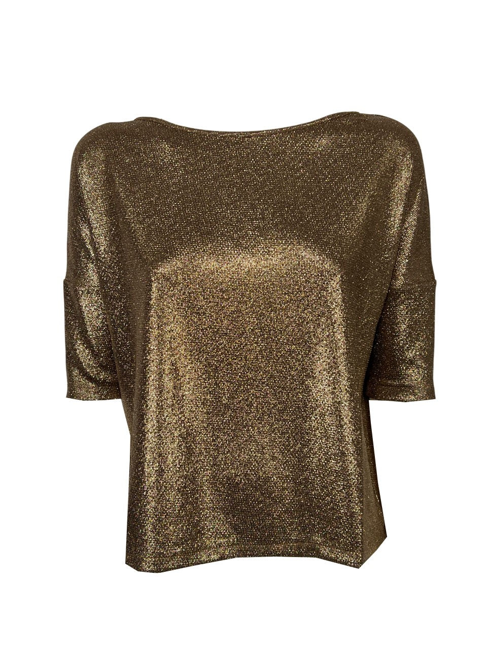 ORIMUSI maglia donna laminata a scatola DATURA MADE IN ITALY