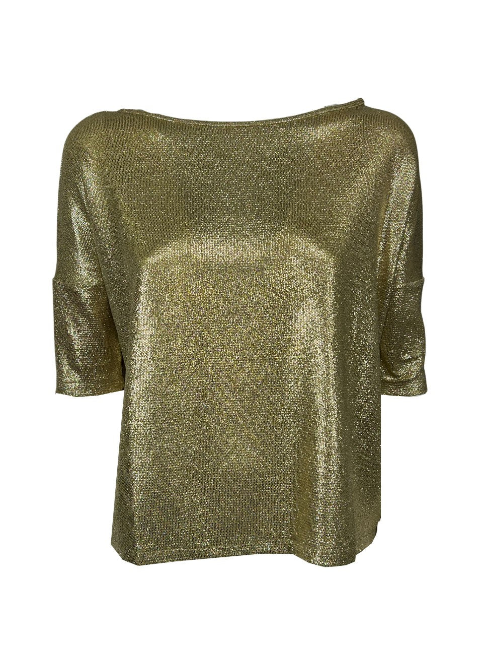 ORIMUSI maglia donna laminata a scatola DATURA MADE IN ITALY