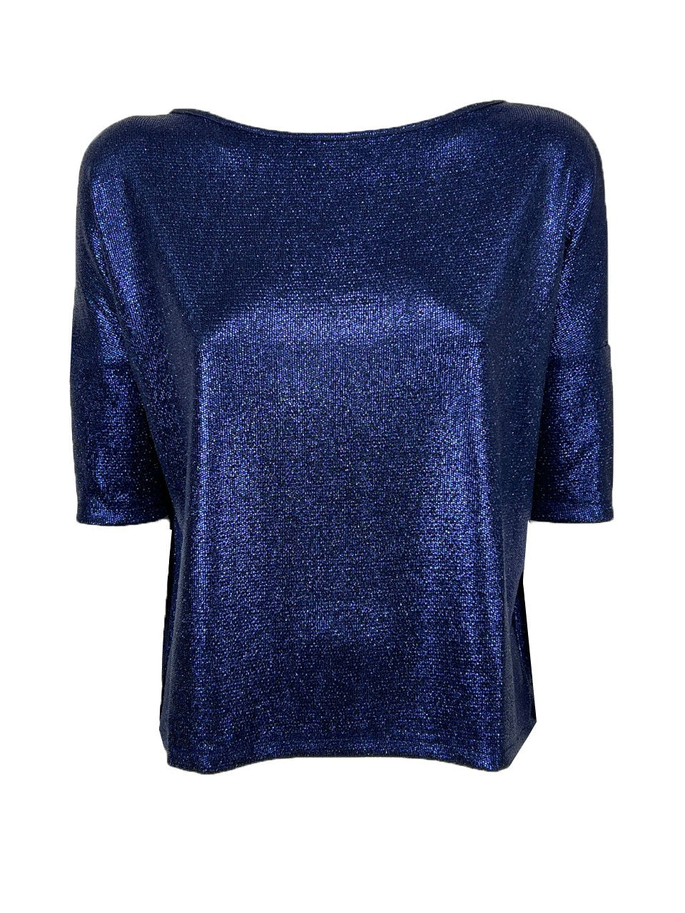 ORIMUSI maglia donna laminata a scatola DATURA MADE IN ITALY