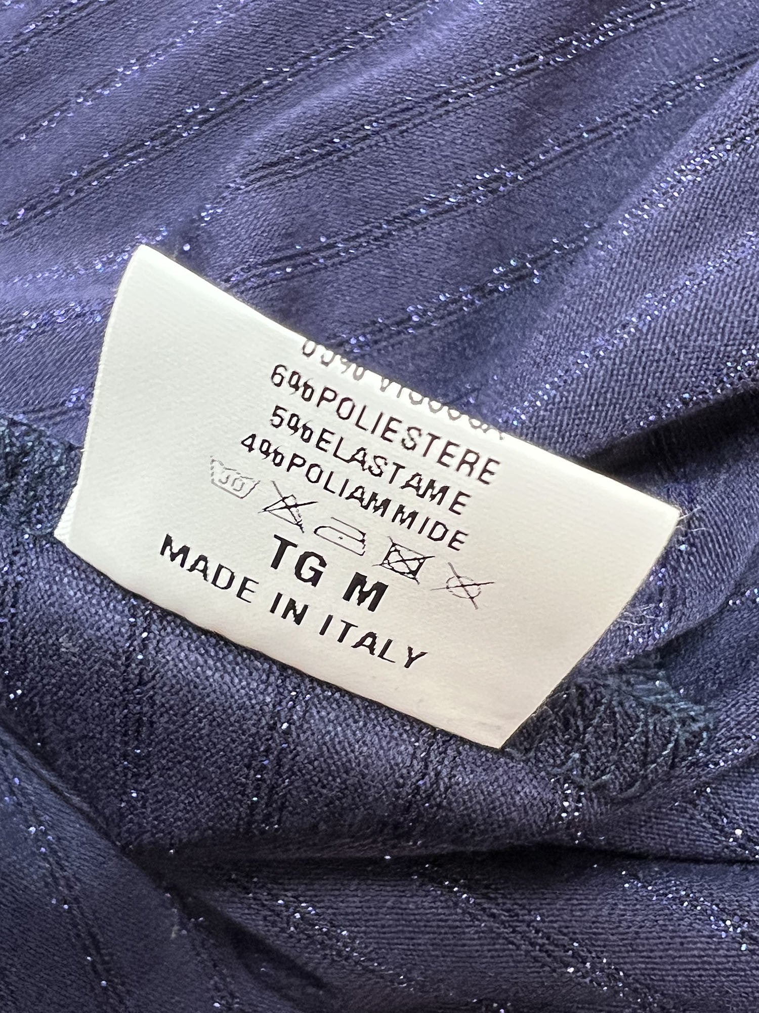 ORIMUSI t-shirt donna svasata a righe piccole CAMELIA LUREX MADE IN ITALY