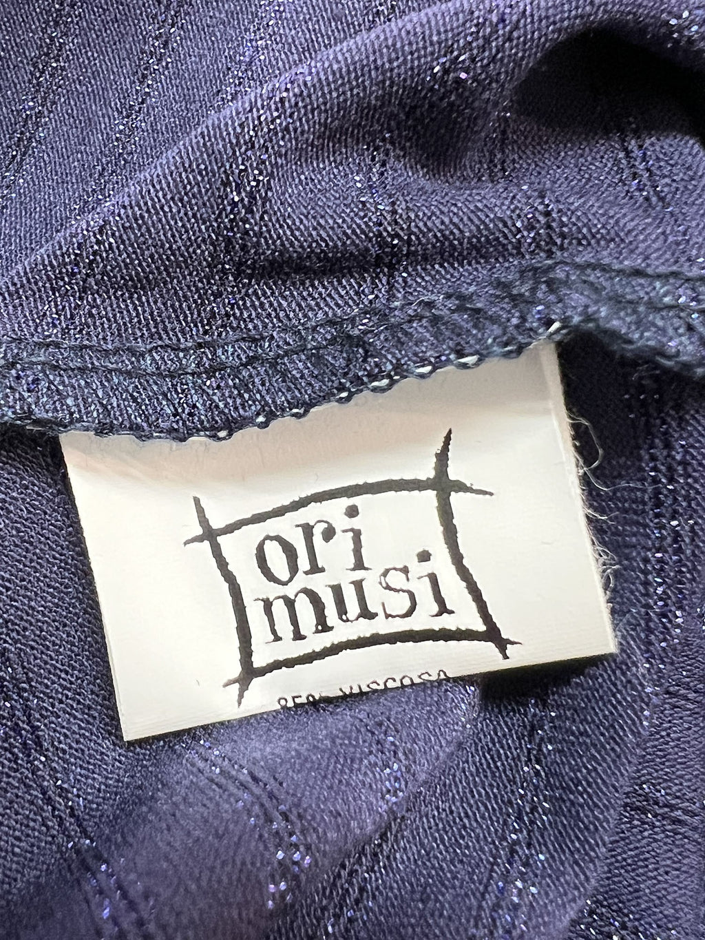 ORIMUSI t-shirt donna righe piccole lurex CARDO LUREX MADE IN ITALY