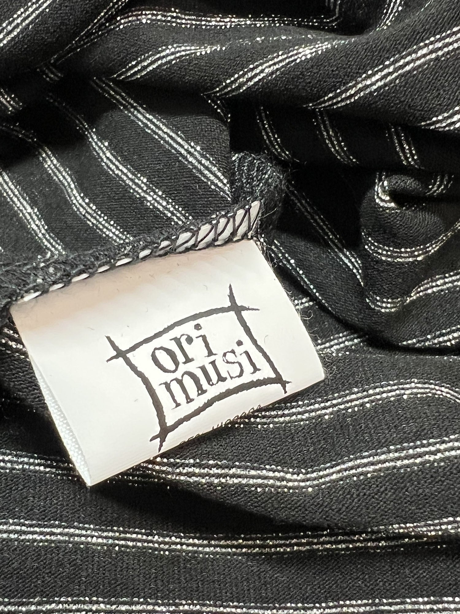 ORIMUSI t-shirt donna righe piccole lurex CARDO LUREX MADE IN ITALY