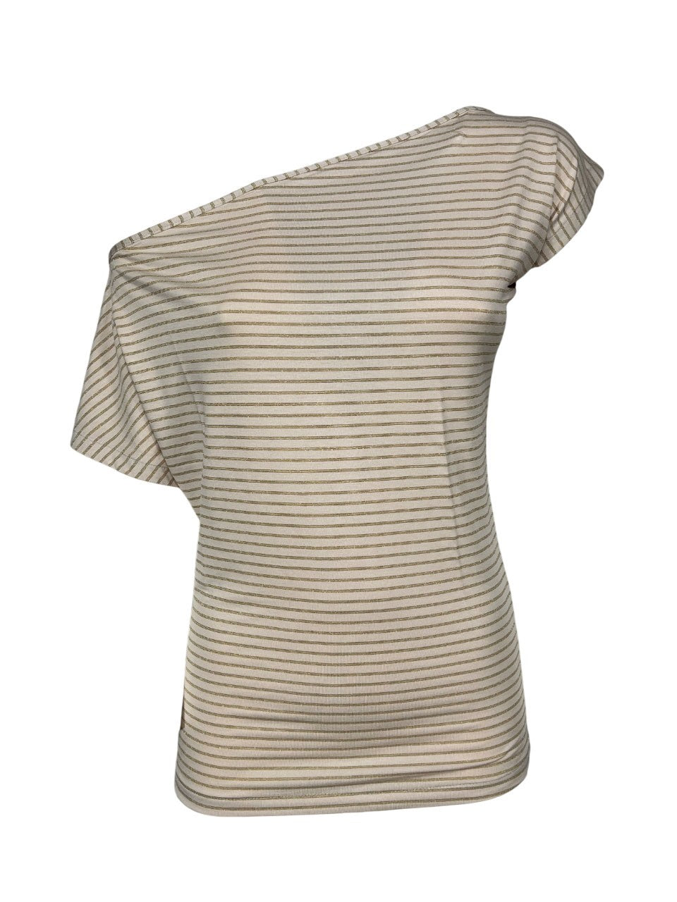 ORIMUSI t-shirt donna righe piccole lurex CARDO LUREX MADE IN ITALY