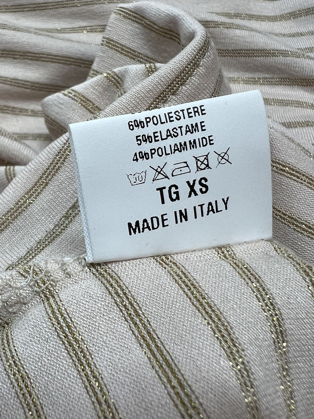 ORIMUSI t-shirt donna righe piccole lurex CARDO LUREX MADE IN ITALY