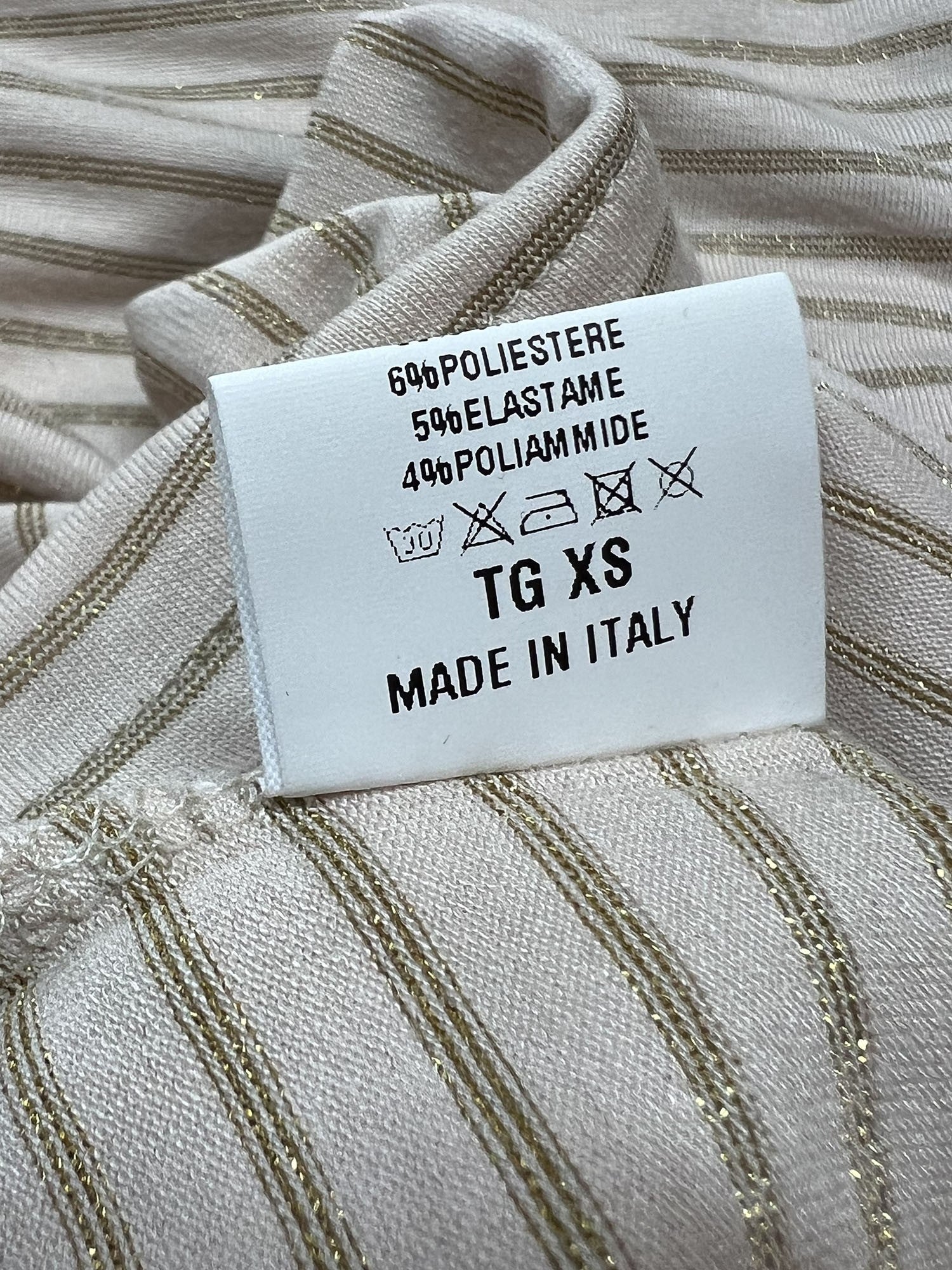 ORIMUSI t-shirt donna righe piccole lurex CARDO LUREX MADE IN ITALY