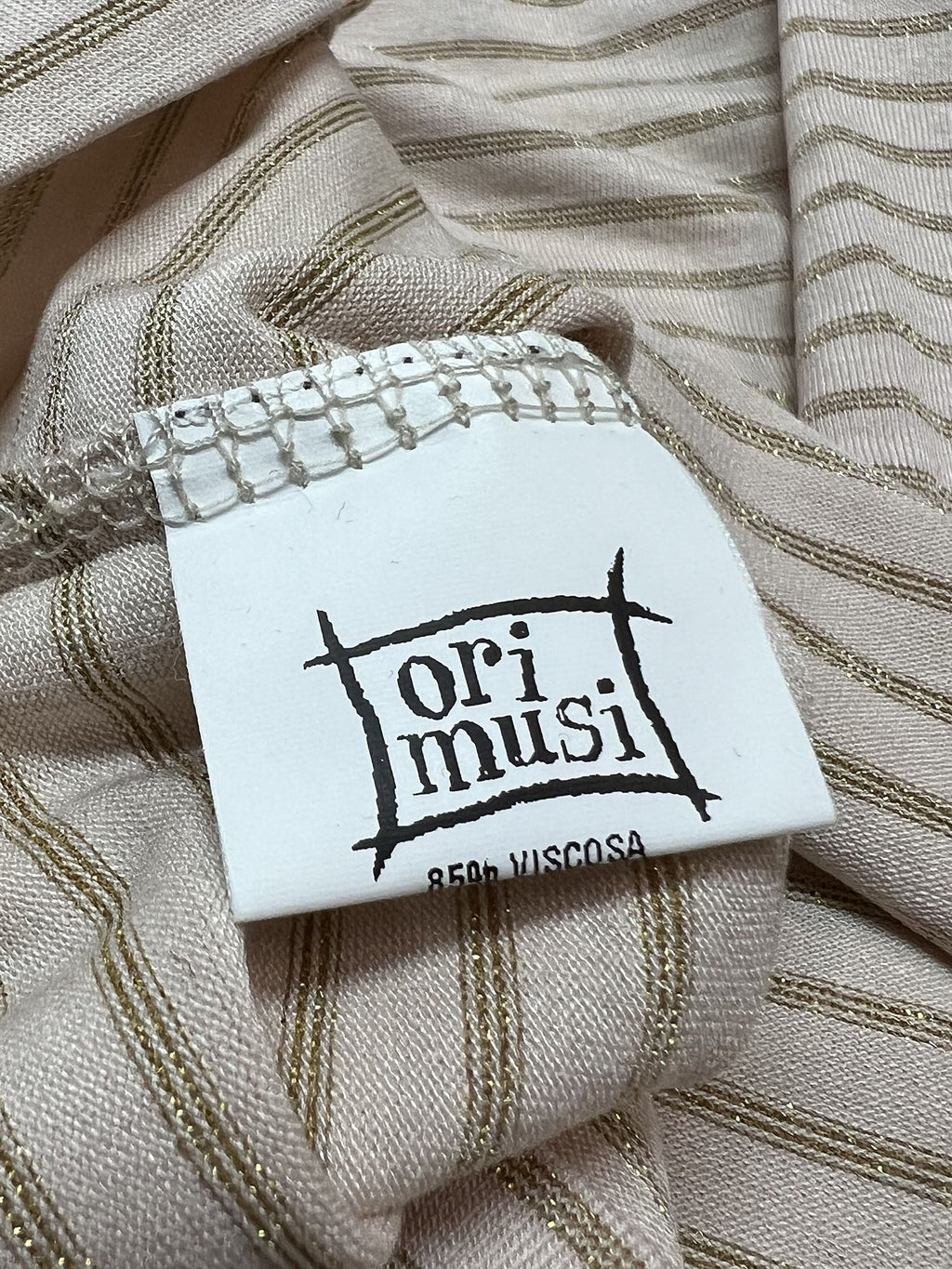 ORIMUSI t-shirt donna righe piccole lurex CARDO LUREX MADE IN ITALY