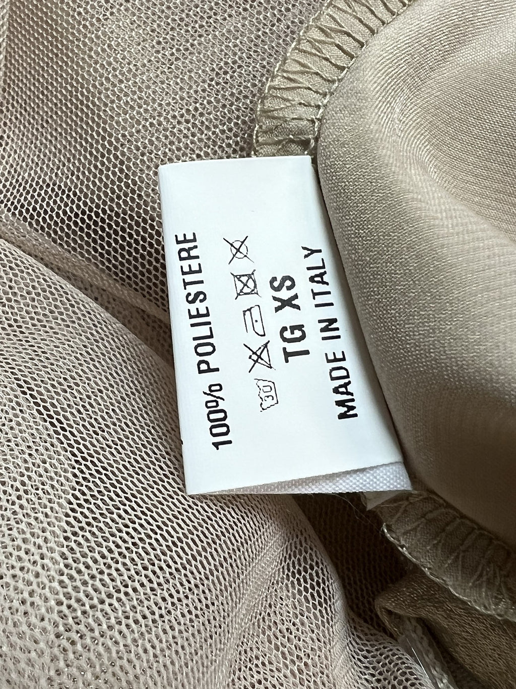 ORIMUSI gonna donna bimateriale tulle e tessuto laminato PALMA MADE IN ITALY