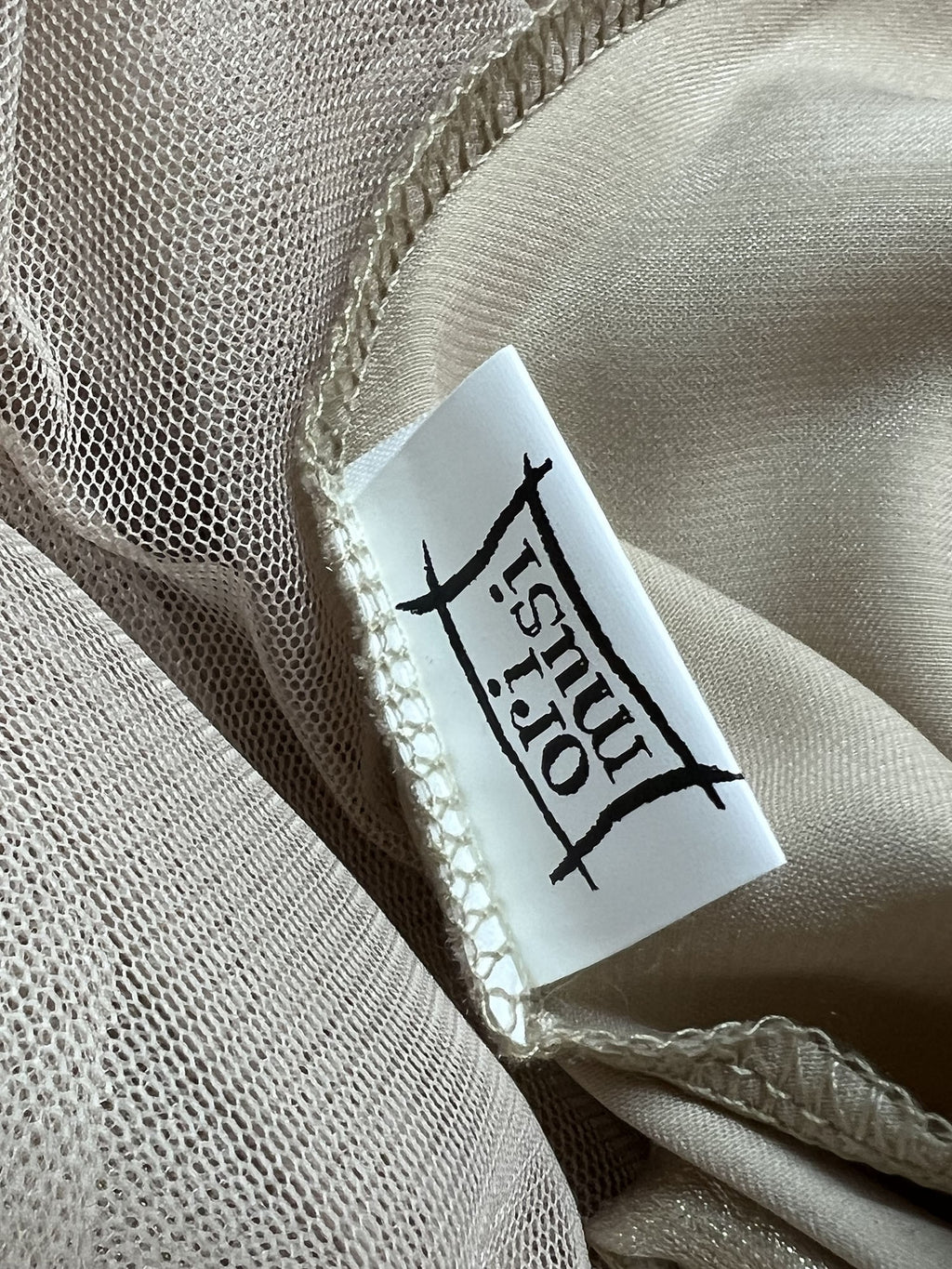 ORIMUSI gonna donna bimateriale tulle e tessuto laminato PALMA MADE IN ITALY