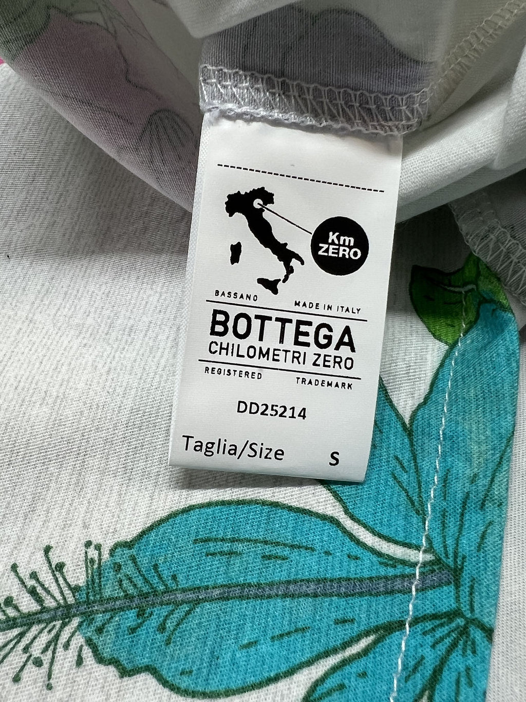 4.10 by BottegaChilometriZero camicia donna fantasia floreale bianco/multicolor DD25214 E58 MADE IN ITALY