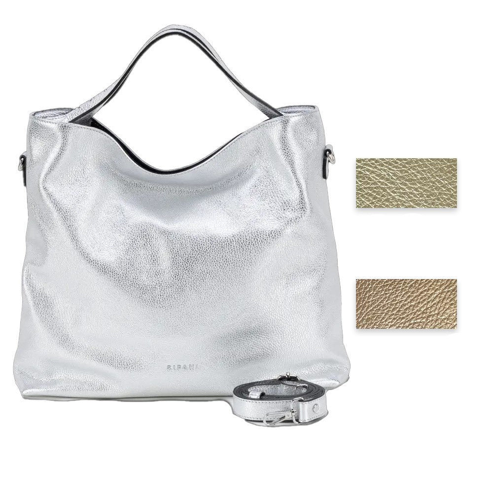 RIPANI Borsa a Mano LUISA L con tracolla aggiuntiva MADE IN ITALY