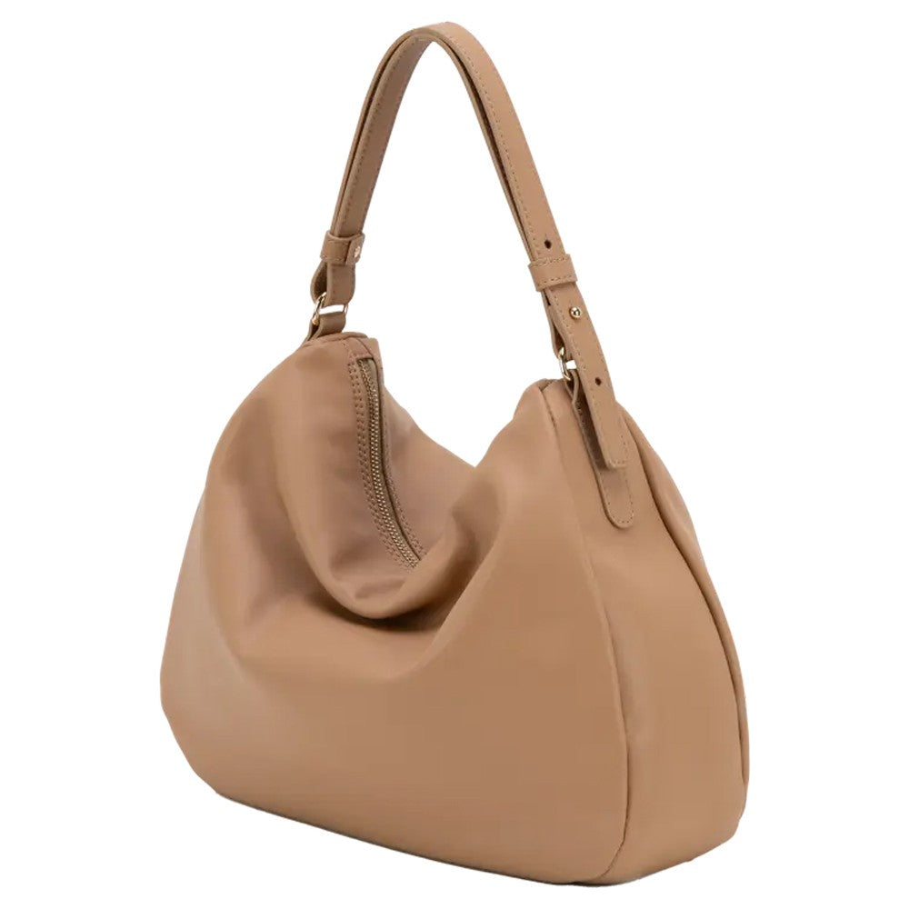 RIPANI borsa donna a spalla pelle liscia nocciola E262LL SUNETRA MADE IN ITALY