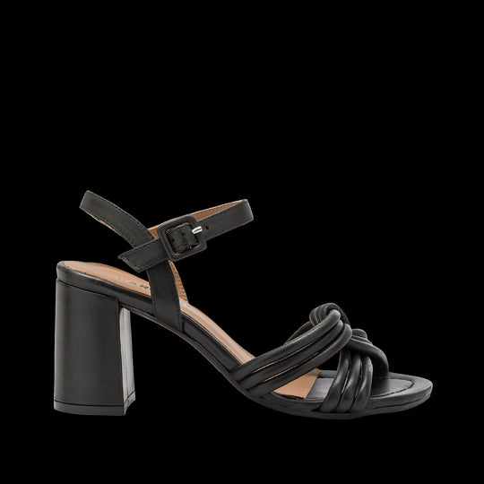 CARMENS sandalo donna pelle nero A55304 RENEW TWIST 100% pelle