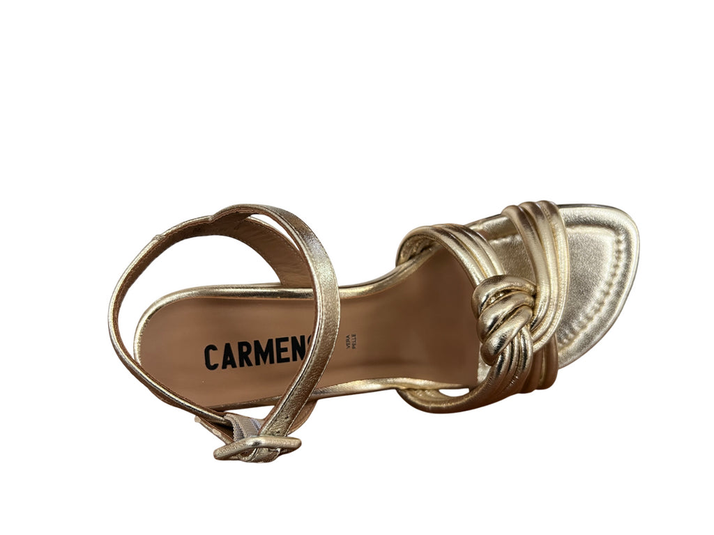 CARMENS sandalo donna pelle platino A55304 RENEW TWIST 100% pelle