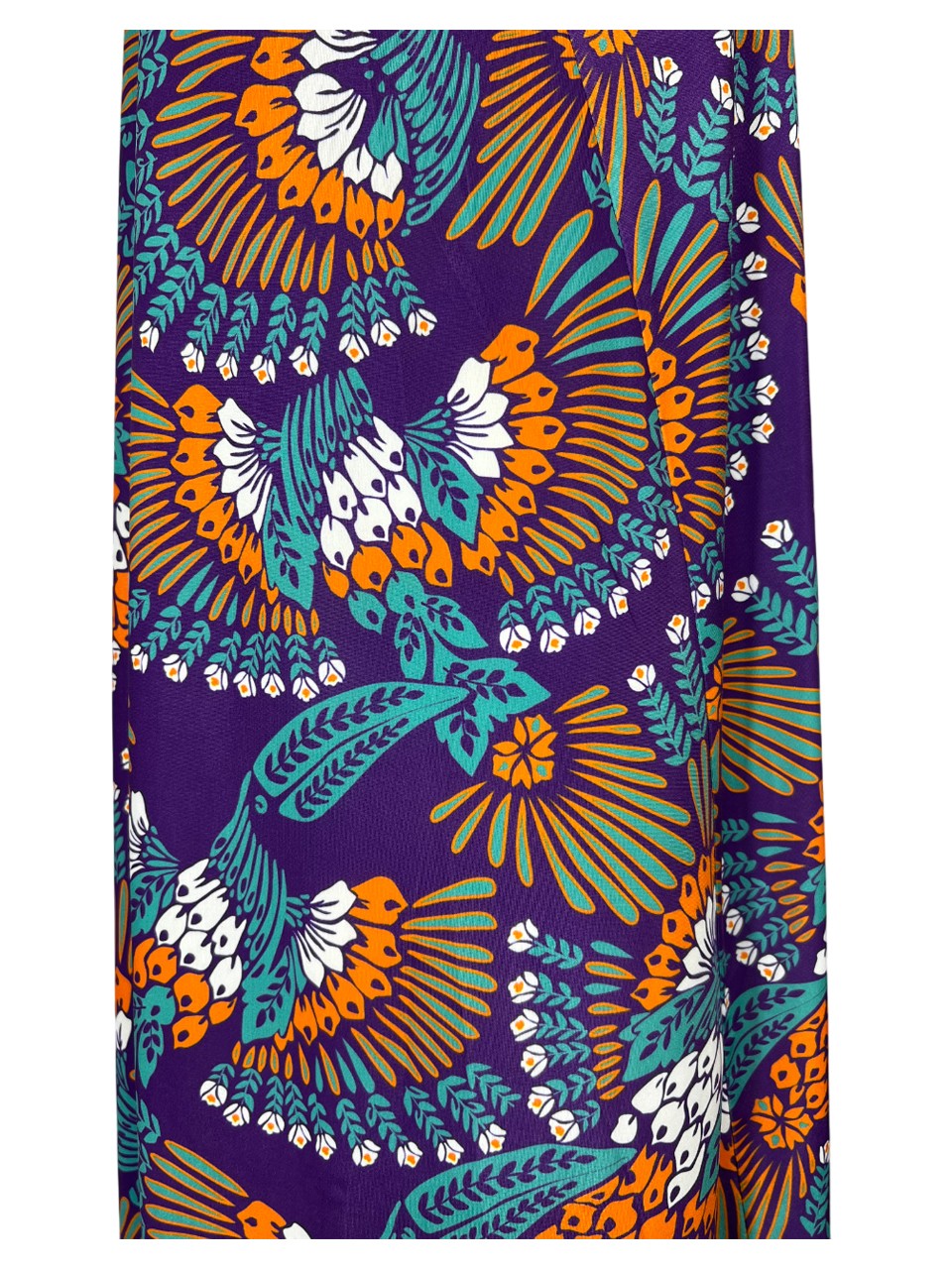 FEELING by JUSTMINE abito donna svasato viola/multicolor E2736 6104 MADE IN ITALY