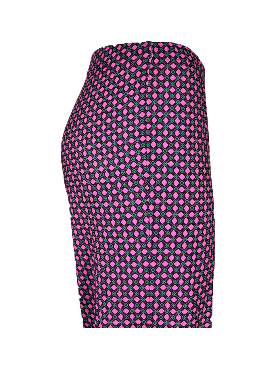 FEELING by JUSTMINE pantalone donna jersey acqua/bordeaux/fuxia E2624 6103 MADE IN ITALY