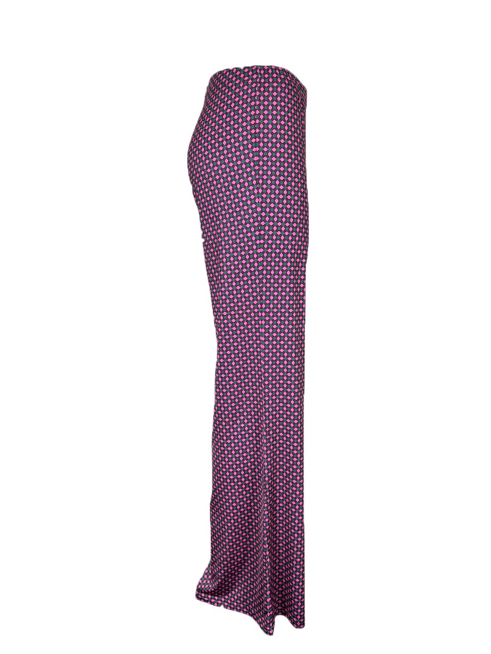 FEELING by JUSTMINE pantalone donna jersey acqua/bordeaux/fuxia E2624 6103 MADE IN ITALY