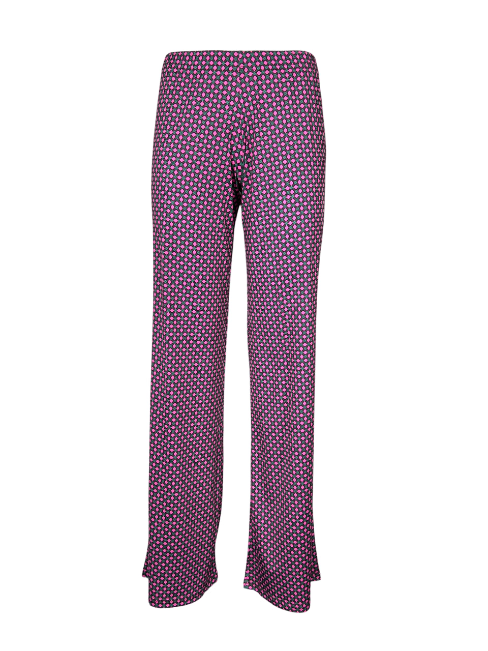 FEELING by JUSTMINE pantalone donna jersey acqua/bordeaux/fuxia E2624 6103 MADE IN ITALY