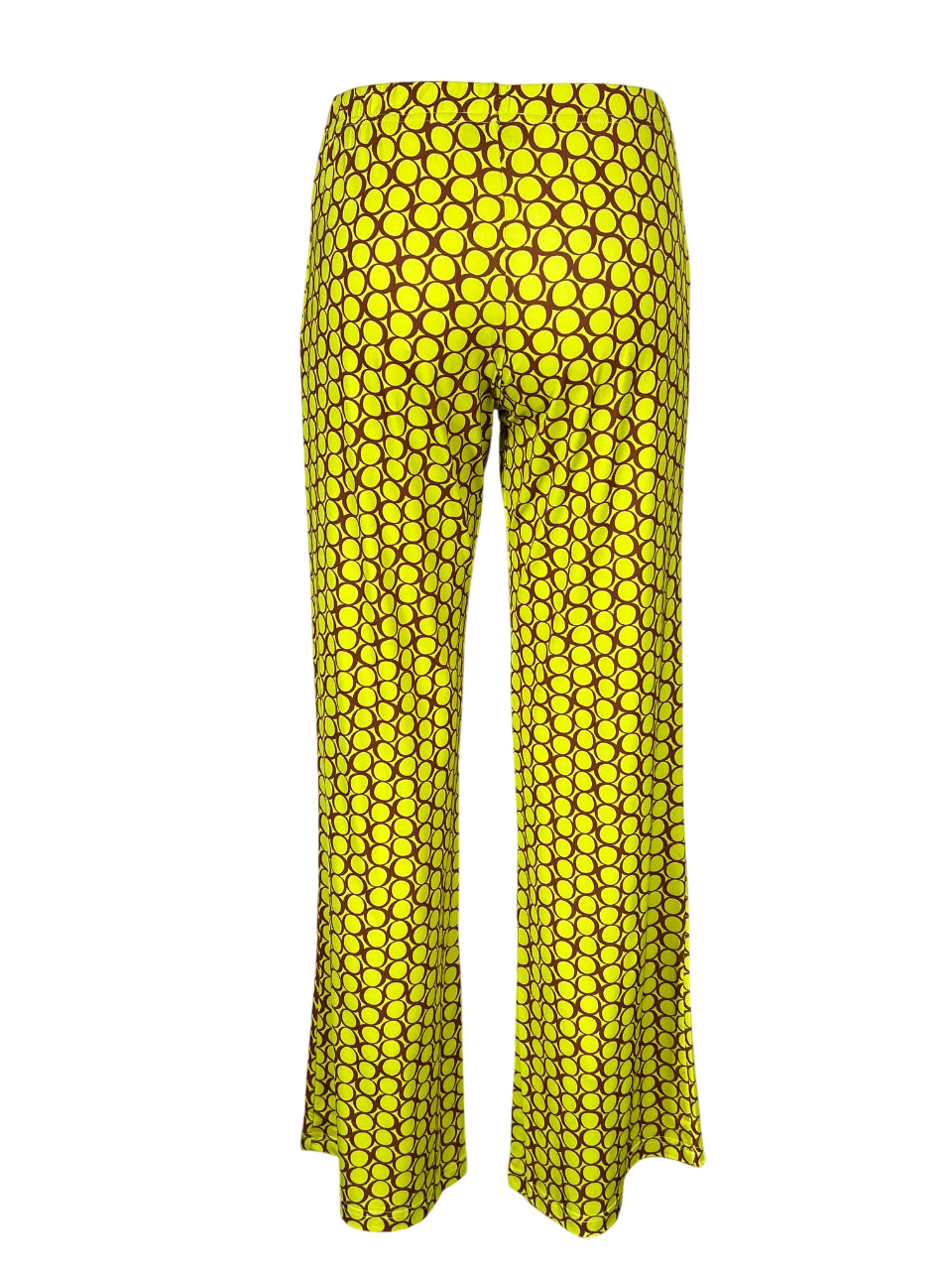 JUSTMINE pantalone jersey 1218 giallo/mattone E2747 1140 MADE IN ITALY