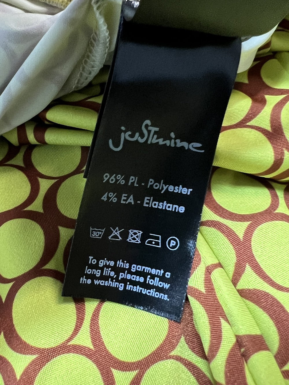 JUSTMINE maglia E2791 1140 1218 giallo/mattone BASIC BLOUSE MADE IN ITALY