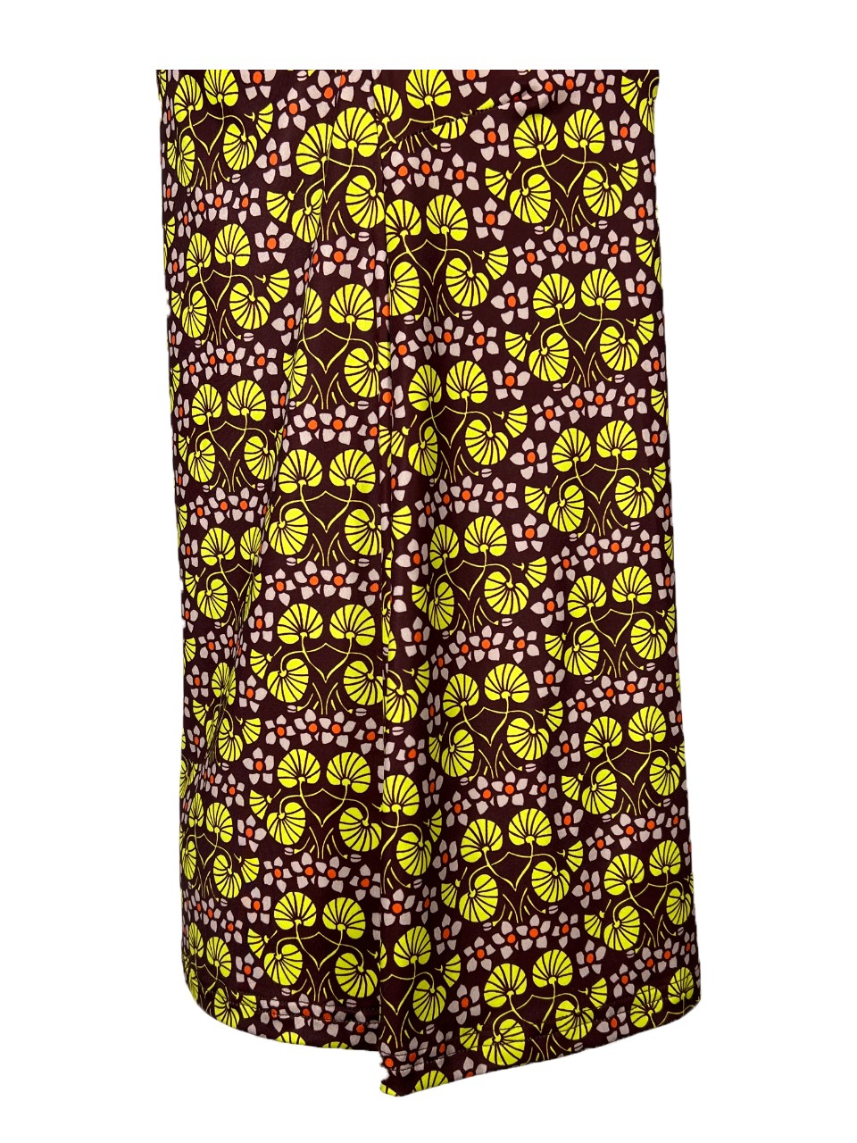 JUSTMINE top donna a trapezio amarena/giallo E2714 1136 BASIC TRAPEZE MADE IN ITALY