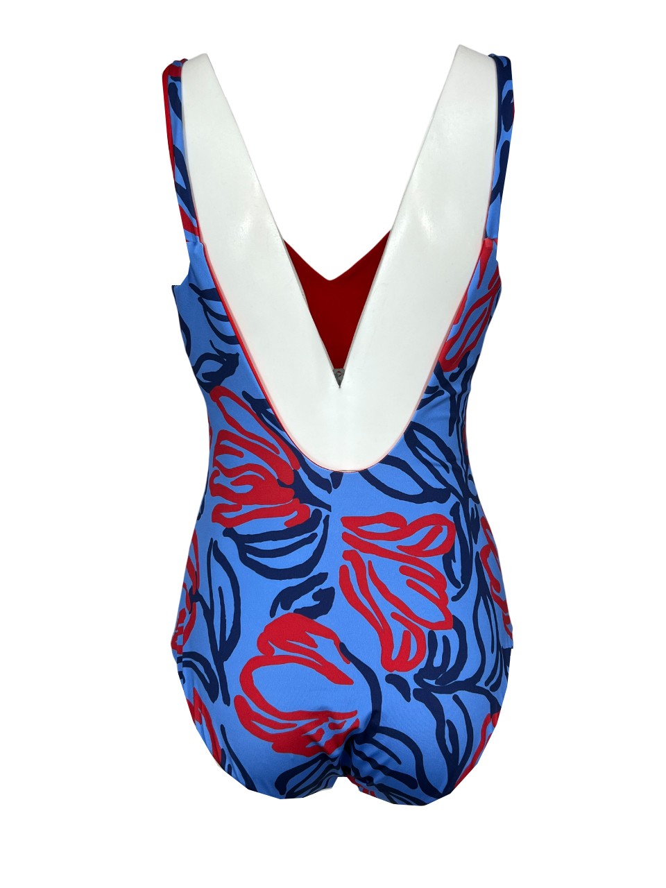 FEELING by JUSTMINE costume intero double-face coppa C   azzurro/blu/rosso A784C 6102 MADE IN ITALY