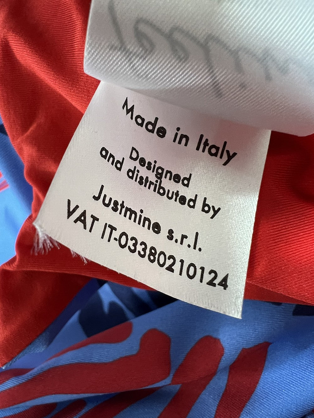 FEELING by JUSTMINE costume intero double-face coppa C   azzurro/blu/rosso A784C 6102 MADE IN ITALY