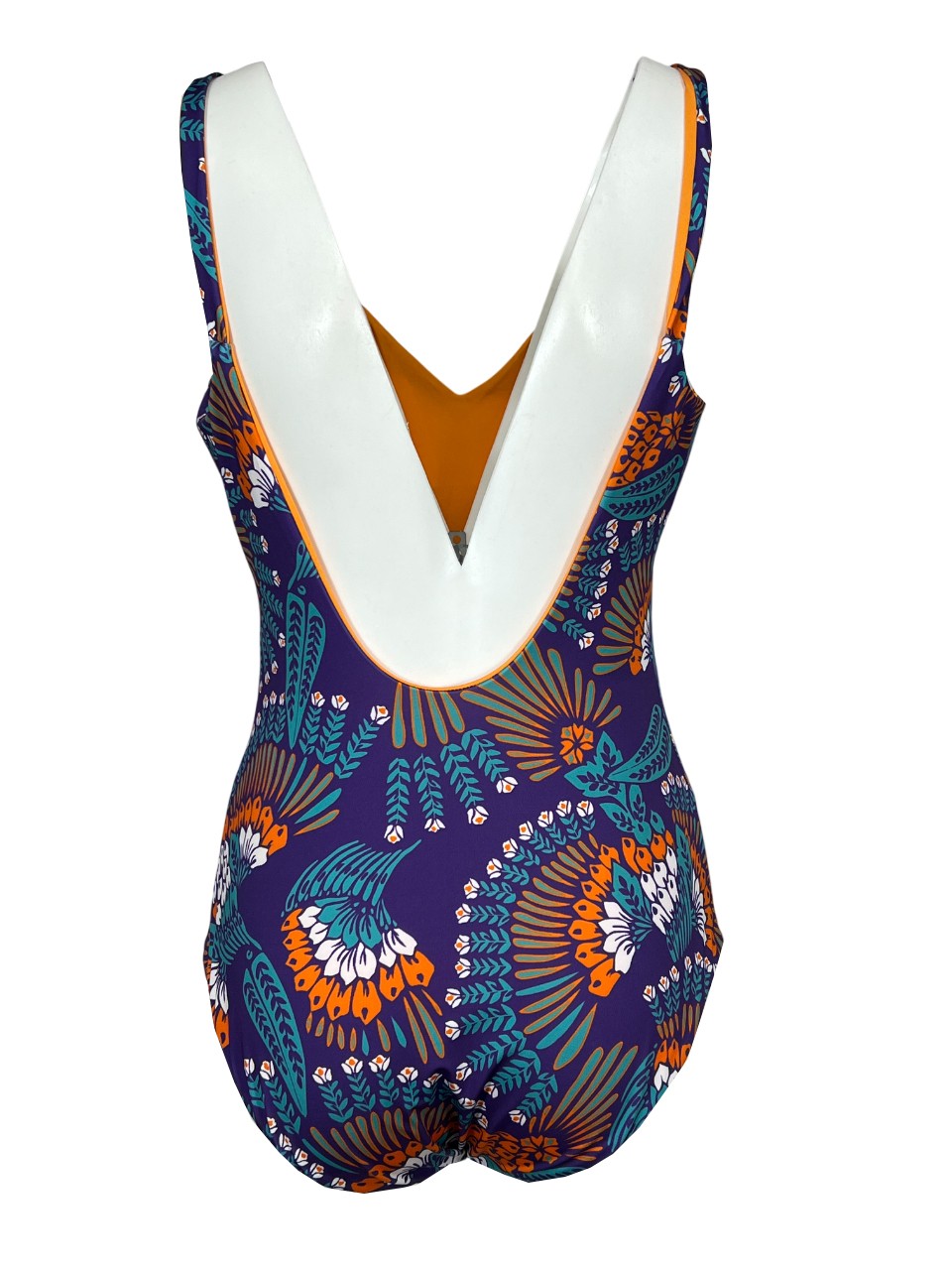 FEELING by JUSTMINE costume intero double-face coppa C  viola/multicolor A784C 6104 MADE IN ITALY