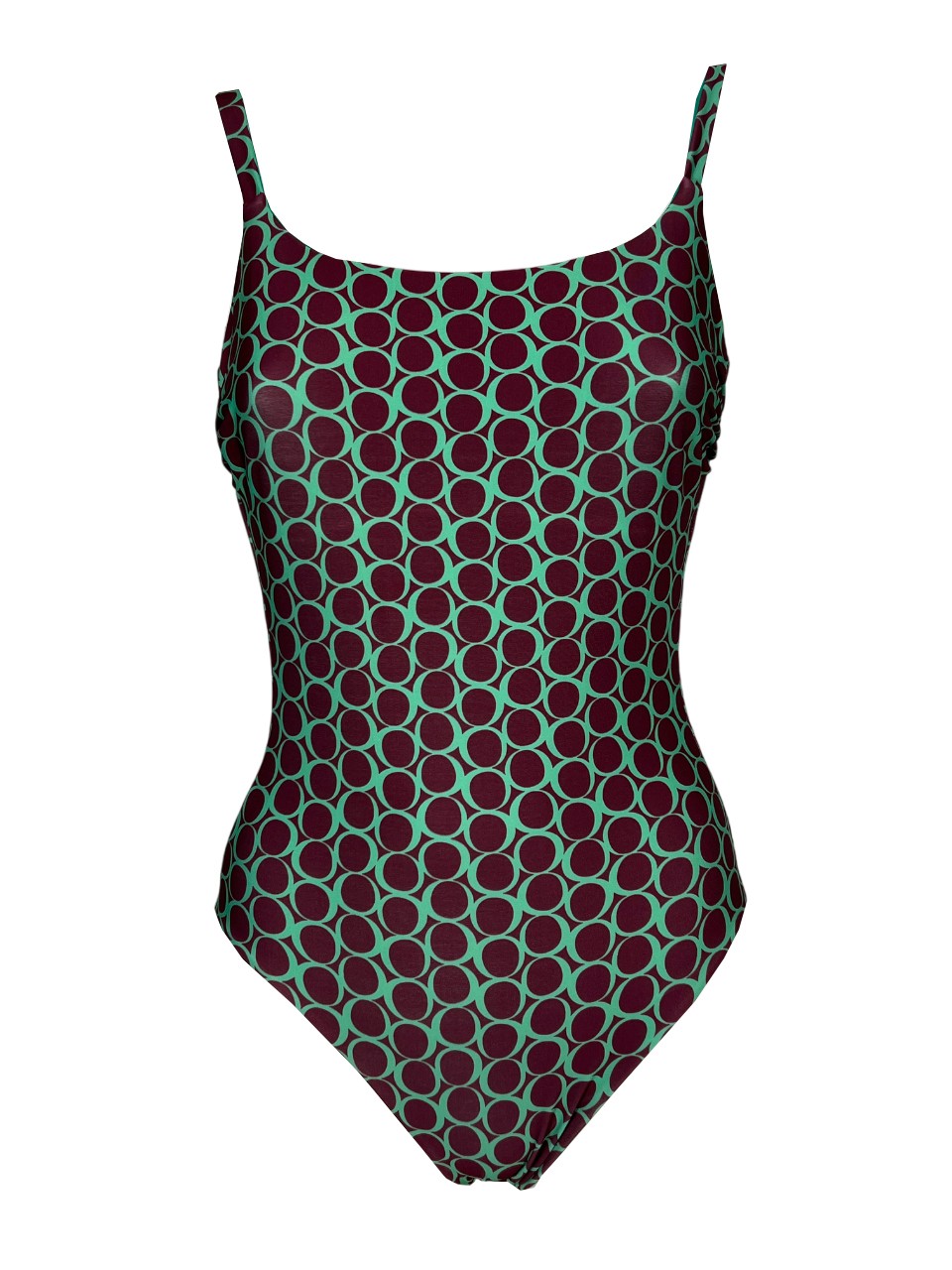 JUSTMINE costume donna intero double-face fantasia bolle A706 1140 MADE IN ITALY