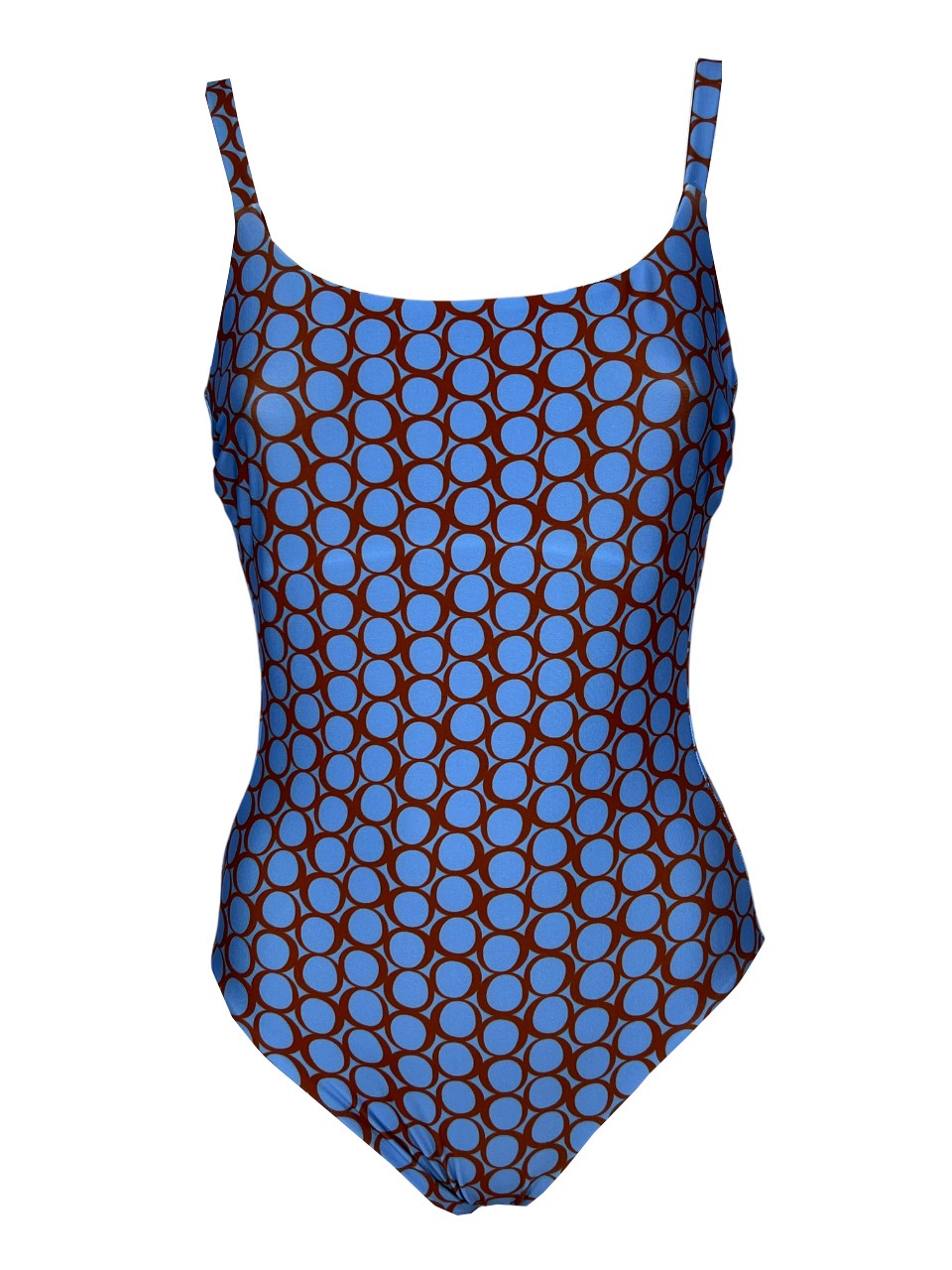 JUSTMINE costume donna intero double-face fantasia bolle A706 1140 MADE IN ITALY