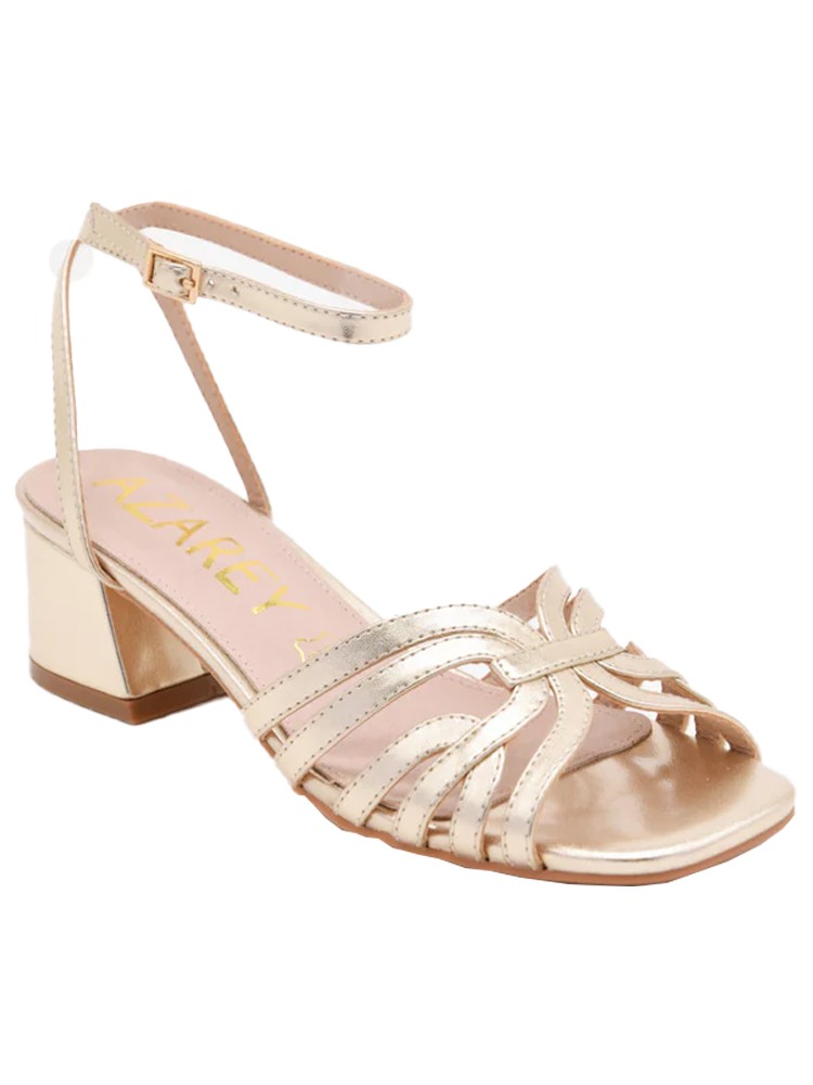 AZAREY sandalo donna ecopelle platino 562J154 MADE IN SPAIN