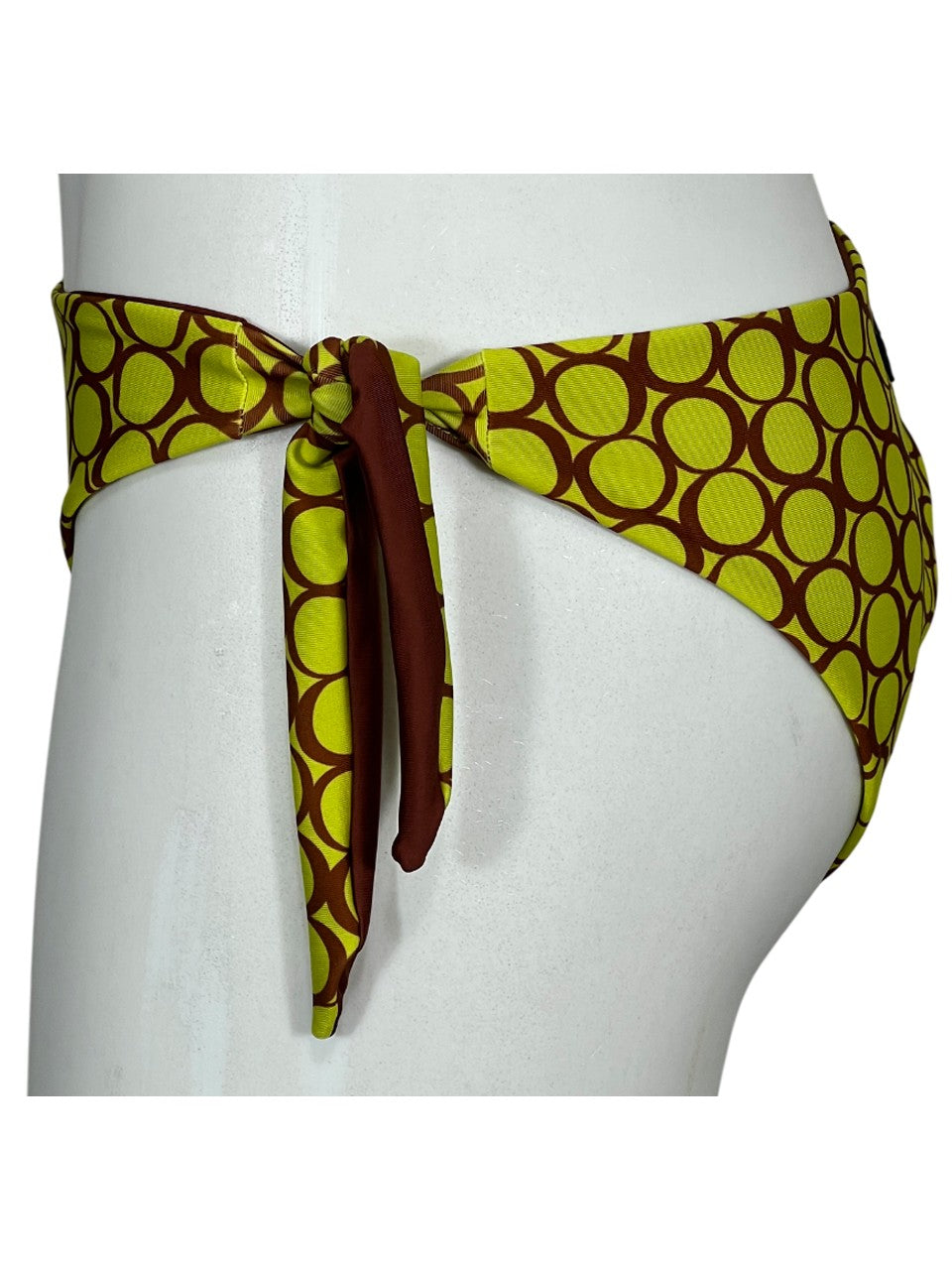 JUSTMINE bikini fascia foderata double-face giallo/mattone B2770 1140 MADE IN ITALY