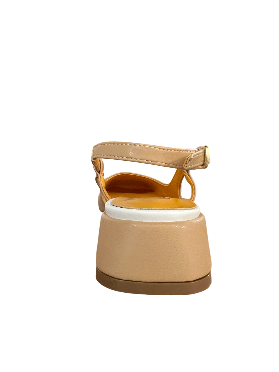 LUCREZIA D’ALTAVILLA slingback bicolore punta quadrata 2029 LIZ ECOPELLE MADE IN ITALY