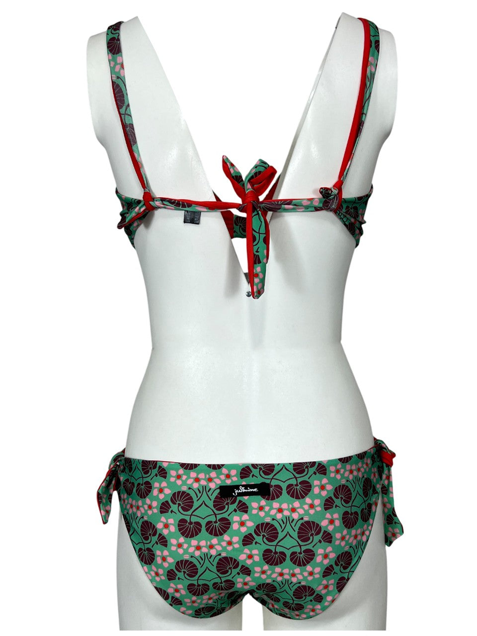 JUSTMINE bikini vela double-face coppa C fantasia floreale B2699C 1136 MADE IN ITALY