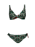 JUSTMINE bikini vela double-face coppa C fantasia floreale B2699C 1136 MADE IN ITALY