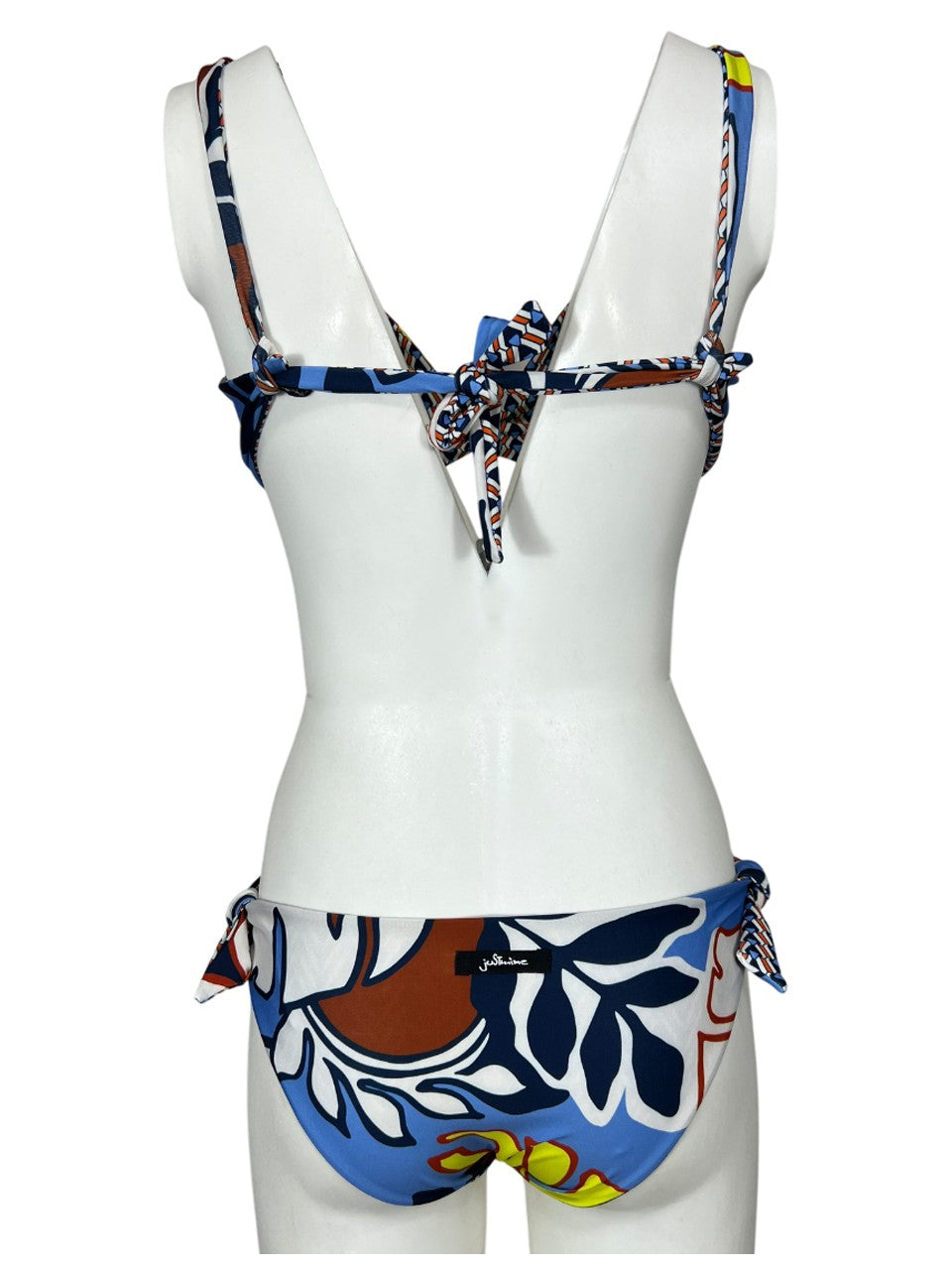 JUSTMINE bikini vela double-face coppa C blu/bianco/mattone B2699C 1139 MADE IN ITALY